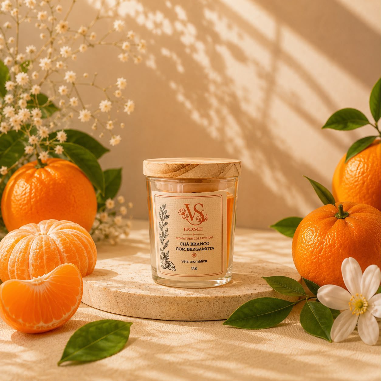 Vela Signature | Chá Branco e Bergamota | 55g