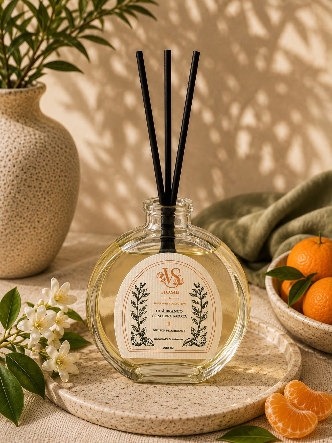 Difusor Signature | Chá branco e Bergamora | 200ml